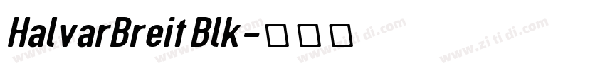 HalvarBreit Blk字体转换